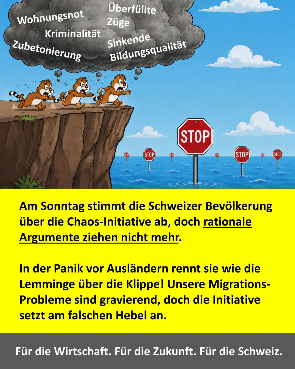 lemminge stop chaos initiative 14.Juni Klippe
